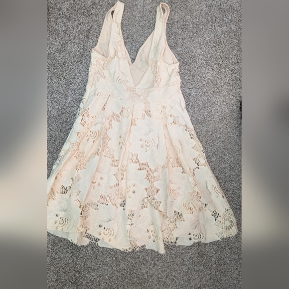 Free People Backless Lace Dress - Cream - Picture 2 of 7